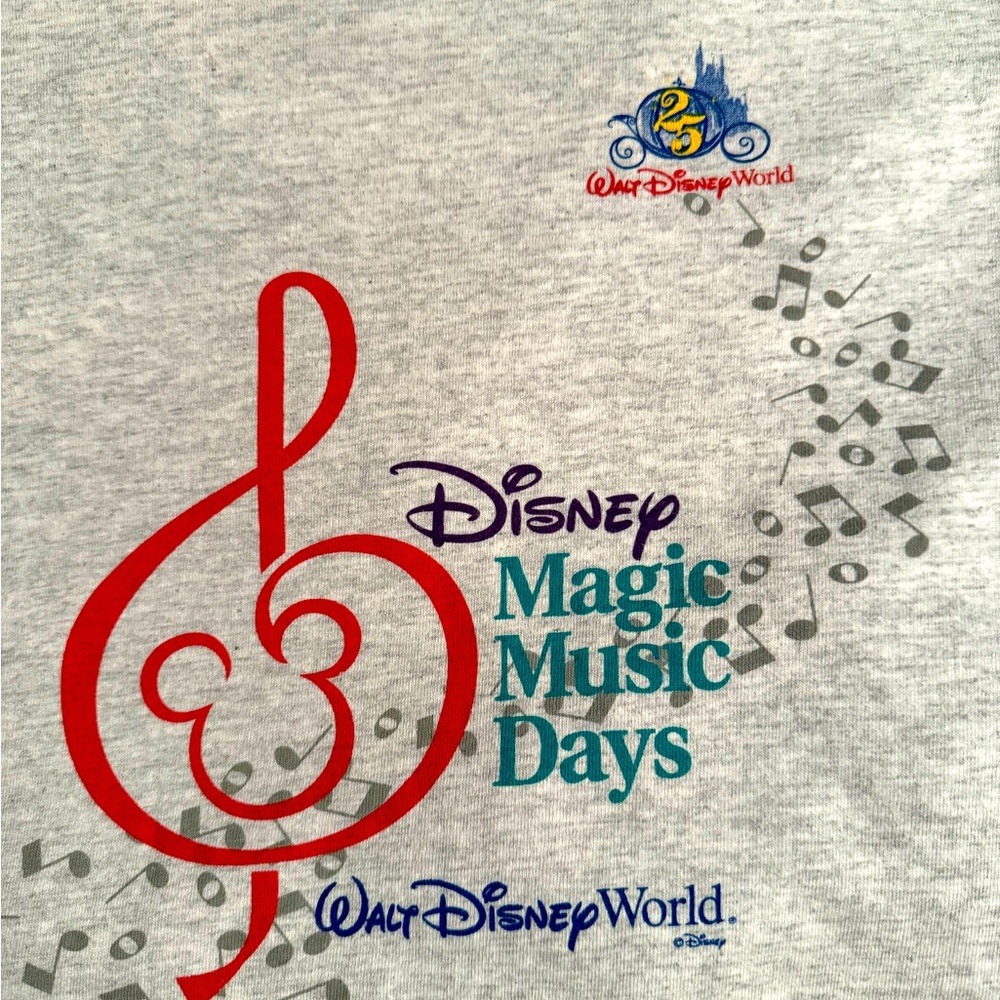 Disneyworld 25th Anniversary Music Tshirt